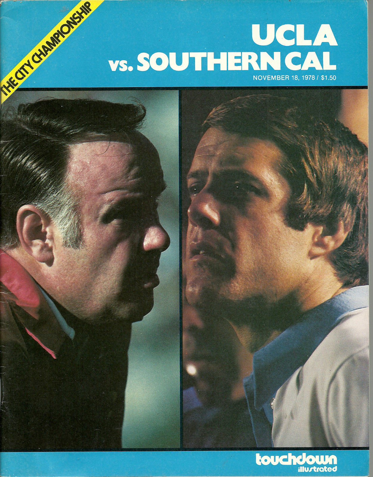 College Football Program: UCLA Bruins vs. USC Trojans (November 18, 1978)