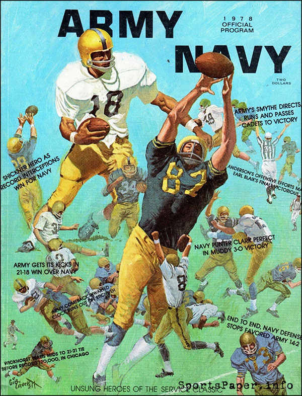 College Football Program: Army Cadets vs. Navy Midshipmen (December 2, 1978)