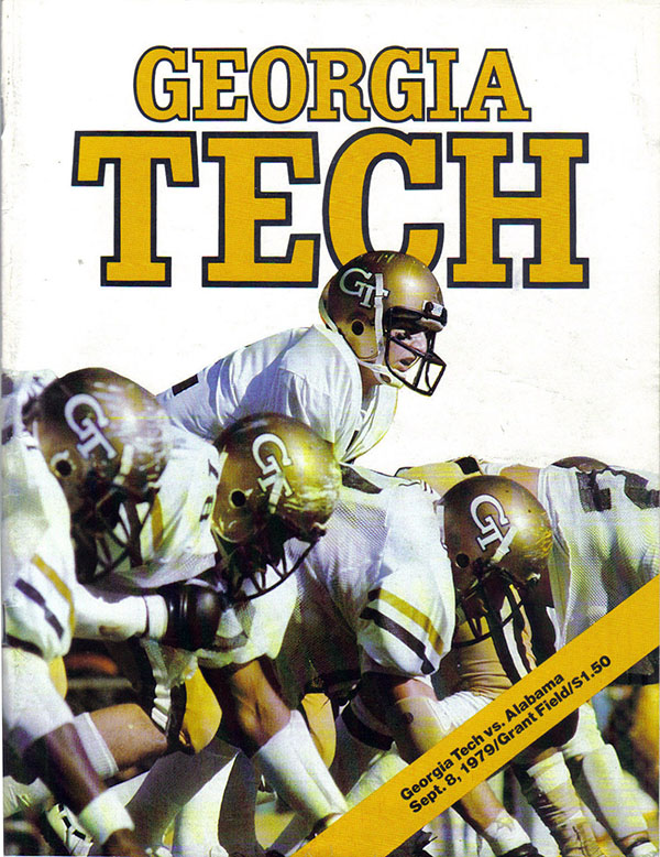 College Football Program: Georgia Tech Yellow Jackets vs. Alabama Crimson Tide (September 8, 1979)