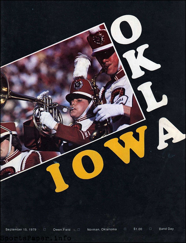 College Football Program: Oklahoma Sooners vs. Iowa Hawkeyes (September 15, 1979)