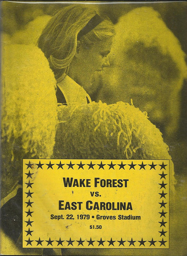 College Football Program: Wake Forest Demon Deacons vs. East Carolina Pirates (September 22, 1979)