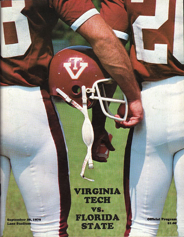 College Football Program: Virginia Tech Gobblers vs. Florida State Seminoles (September 29, 1979)