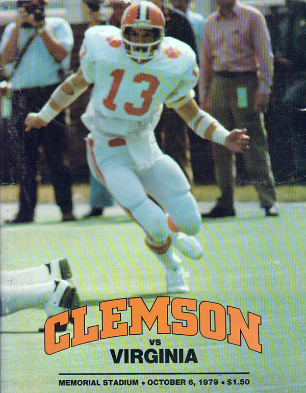 College Football Program: Clemson Tigers vs. Virginia Cavaliers (October 6, 1979)