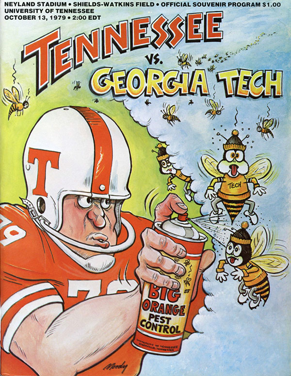 College Football Program: Tennessee Volunteers vs. Georgia Tech Yellow Jackets (October 13, 1979)