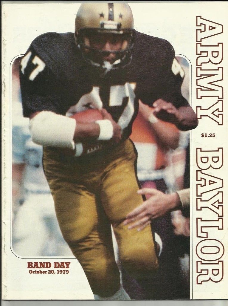 College Football Program: Army Cadets vs. Baylor Bears (October 20, 1979)