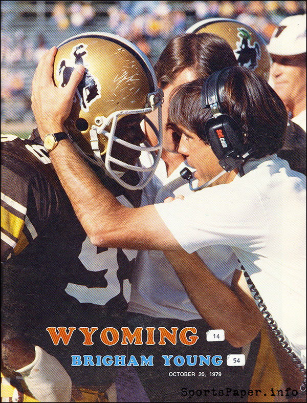 College Football Program: Wyoming Cowboys vs. BYU Cougars (October 20, 1979)