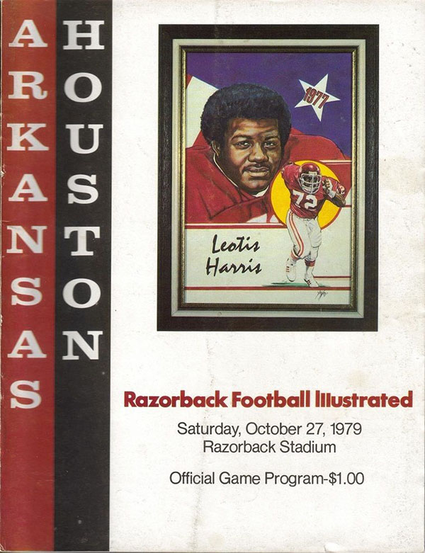 College Football Program: Arkansas Razorbacks vs. Houston Cougars (October 27, 1979)