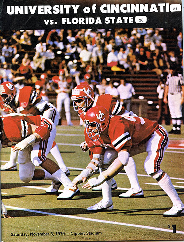 College Football Program: Cincinnati Bearcats vs. Florida State Seminoles (November 3, 1979)