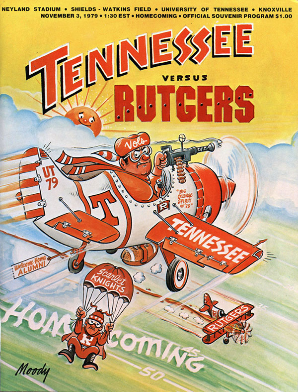 College Football Program: Tennessee Volunteers vs. Rutgers Scarlet Knights (November 3, 1979)