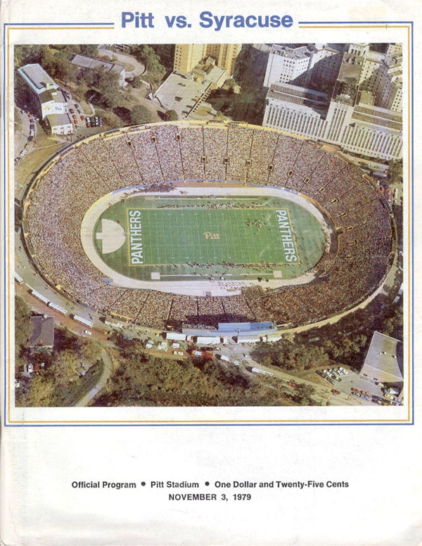 College Football Program: Pittsburgh Panthers vs. Syracuse Orangemen (November 3, 1979)