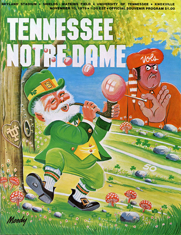 College Football Program: Tennessee Volunteers vs. Notre Dame Fighting Irish (November 10, 1979)