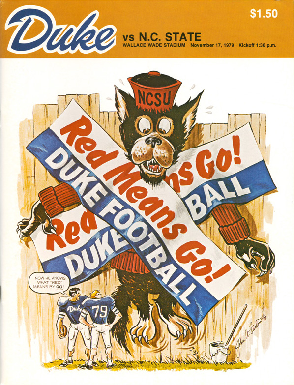 College Football Program: Duke Blue Devils vs. NC State Wolfpack (November 17, 1979)