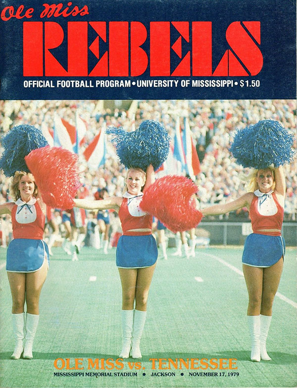 College Football Program: Ole Miss Rebels vs. Tennessee Volunteers (November 17, 1979)