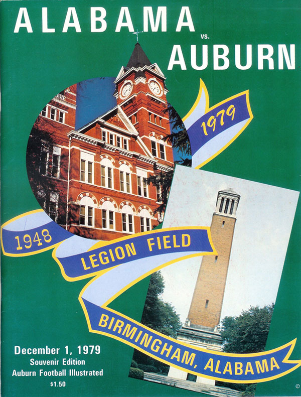 College Football Program: Alabama Crimson Tide vs. Auburn Tigers (December 1, 1979)