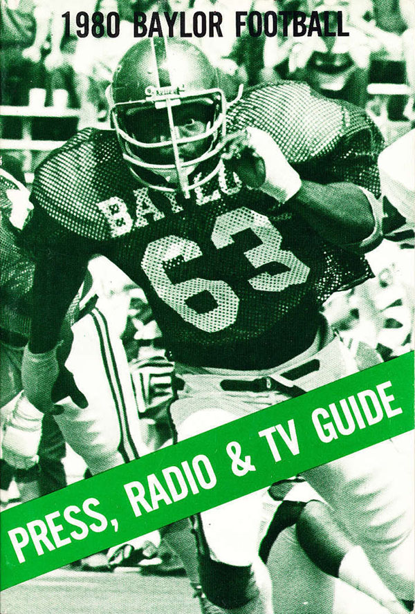 College Football Media Guide: Baylor Bears (1980)