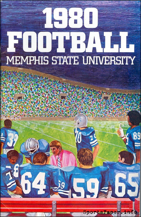 College Football Media Guide: Memphis State Tigers (1980)