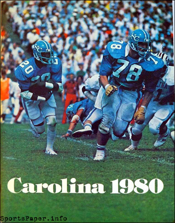 College Football Media Guide: North Carolina Tar Heels (1980)