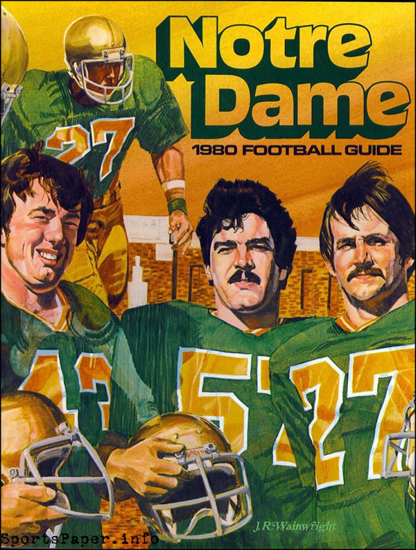 College Football Media Guide: Notre Dame Fighting Irish (1980)