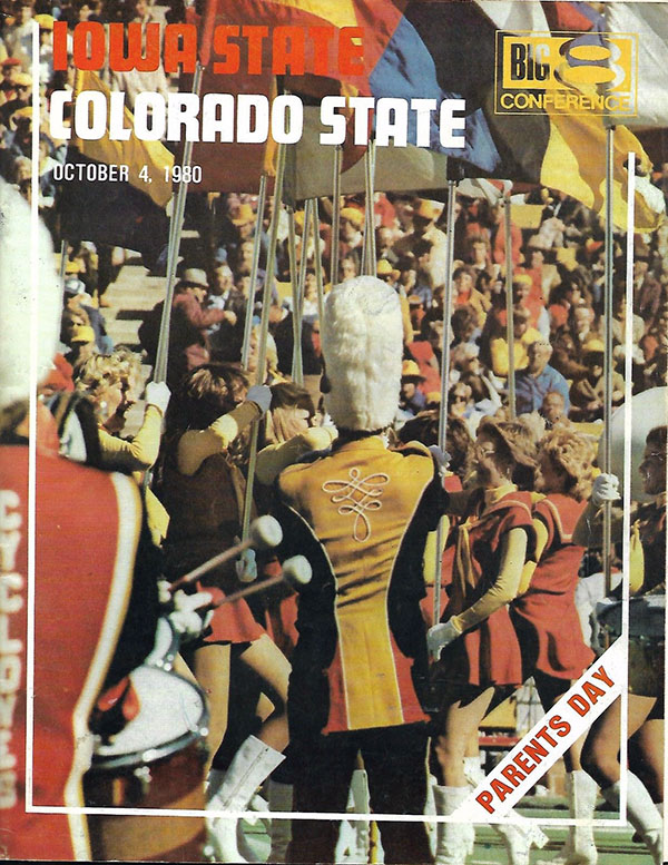 College Football Program: Iowa State Cyclones vs. Colorado State Rams (October 4, 1980)