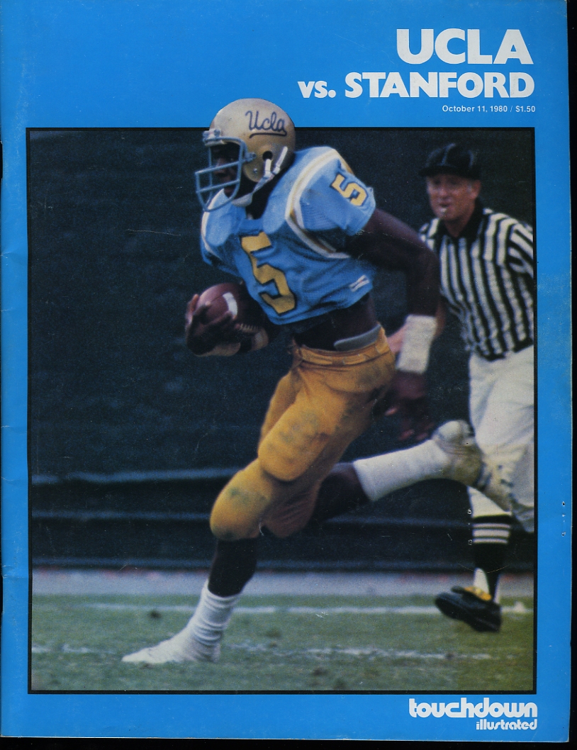 College Football Program: UCLA Bruins vs. Stanford Cardinals (October 11, 1980)