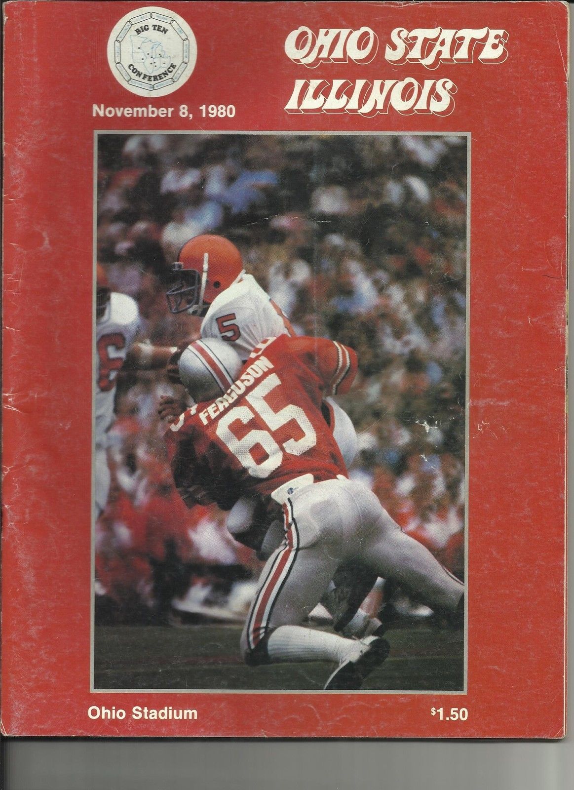 College Football Program: Ohio State Buckeyes vs. Illinois Fighting Illini (November 8, 1980)