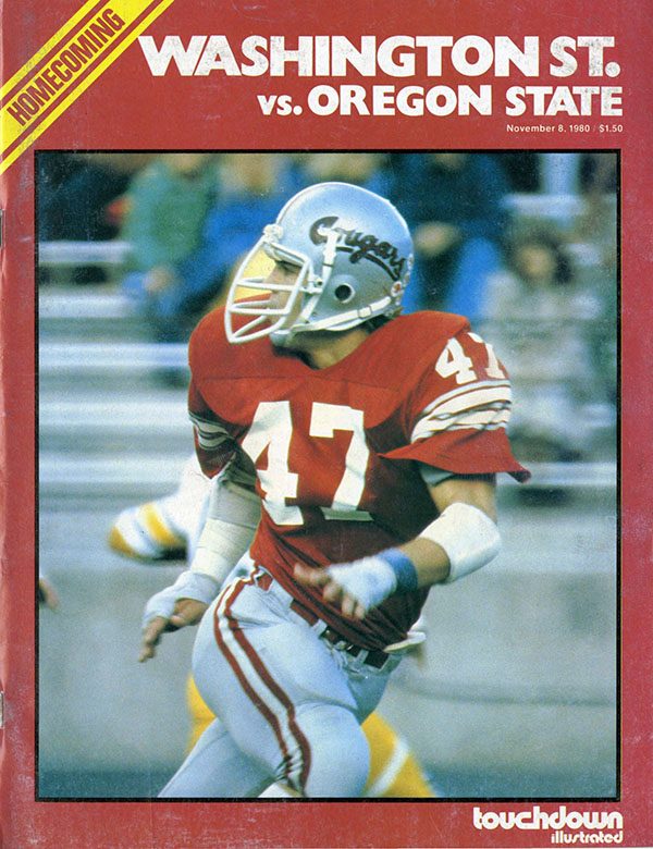 College Football Program: Washington State Cougars vs. Oregon State Beavers (November 8, 1980)