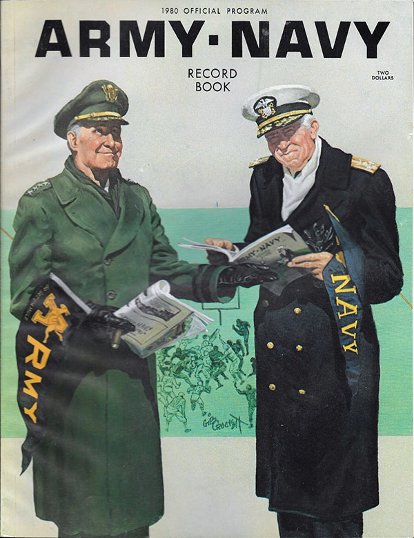 College Football Program: Army Cadets vs. Navy Midshipmen (November 29, 1980)