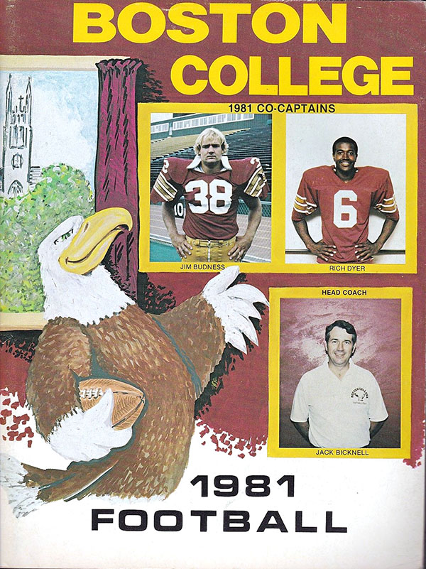 College Football Media Guide: Boston College Eagles (1981)