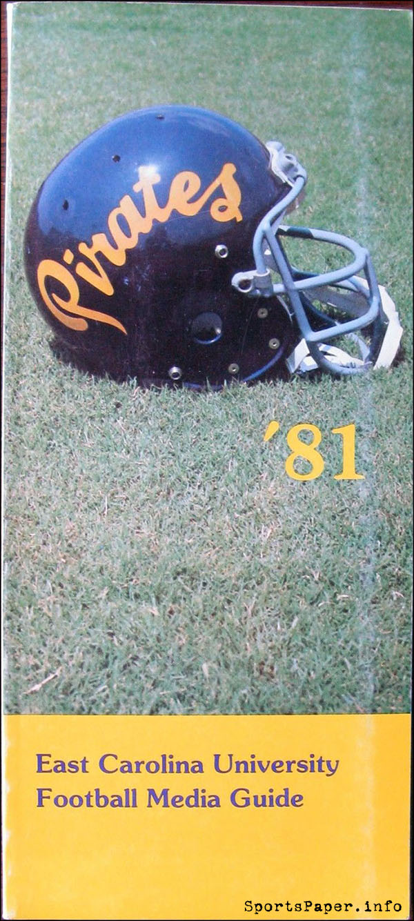 College Football Media Guide: East Carolina Pirates (1981)