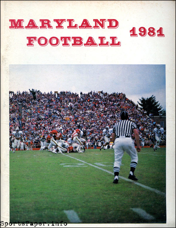 College Football Media Guide: Maryland Terrapins (1981)