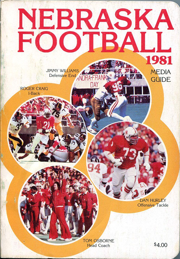 College Football Media Guide: Nebraska Cornhuskers (1981)