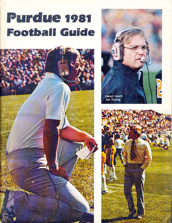 College Football Media Guide: Purdue Boilermakers (1981)