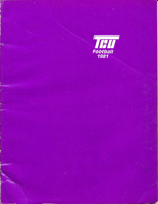 College Football Media Guide: TCU Horned Frogs (1981)