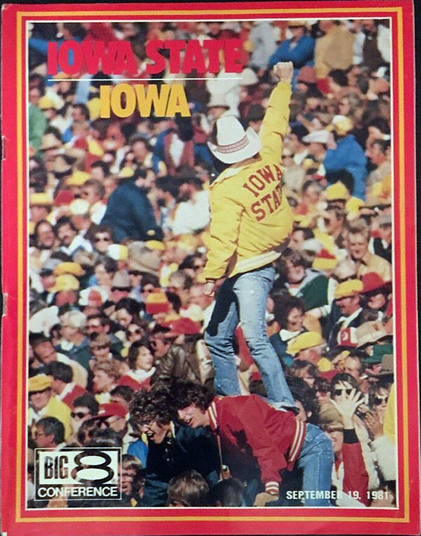 College Football Program: Iowa State Cyclones vs. Iowa Hawkeyes (September 19, 1981)