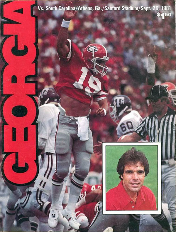 College Football Program: Georgia Bulldogs vs. South Carolina Gamecocks (September 26, 1981)