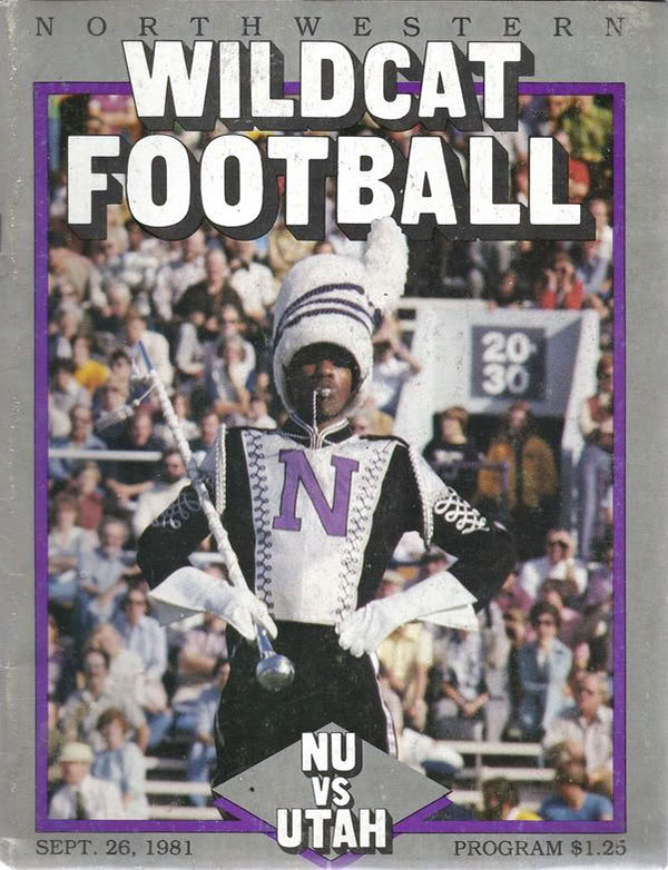 College Football Program: Northwestern Wildcats vs. Utah Utes (September 26, 1981)