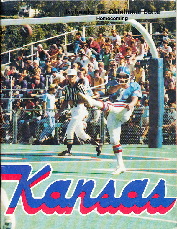 College Football Program: Kansas Jayhawks vs. Oklahoma State Cowboys (October 10, 1981)