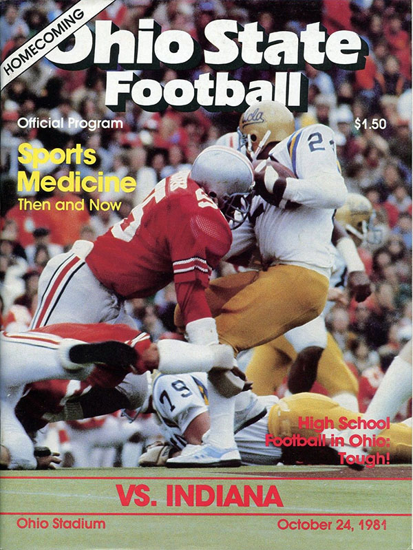 College Football Program: Ohio State Buckeyes vs. Indiana Hoosiers (October 24, 1981)