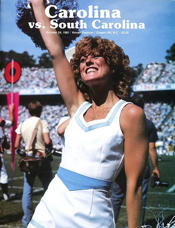 College Football Program: North Carolina Tar Heels vs. South Carolina Gamecocks (October 24, 1981)