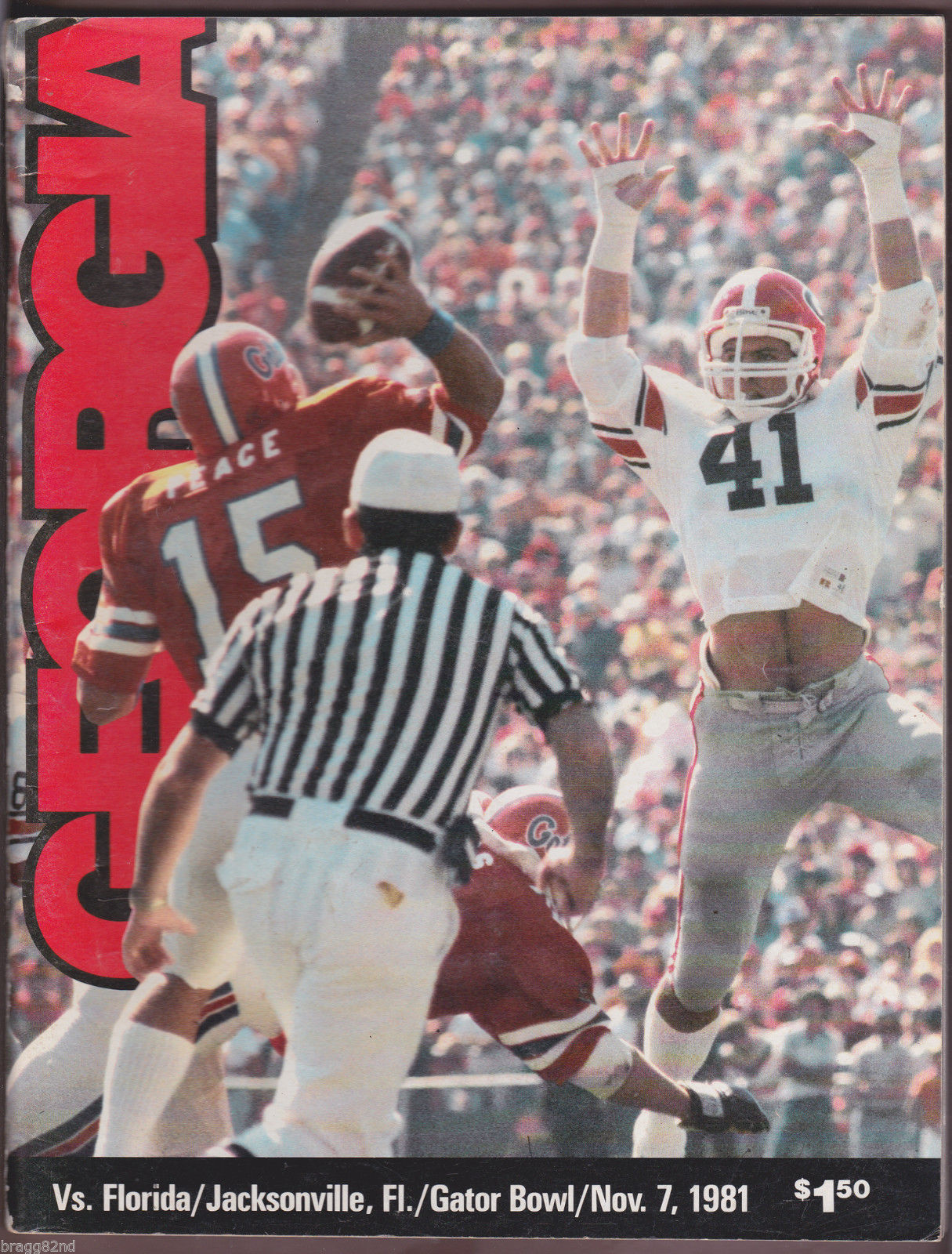 College Football Program: Florida Gators vs. Georgia Bulldogs (November 7, 1981)