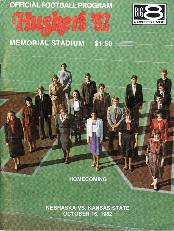 College Football Program: Nebraska Cornhuskers vs. Kansas State Wildcats (October 16, 1982)