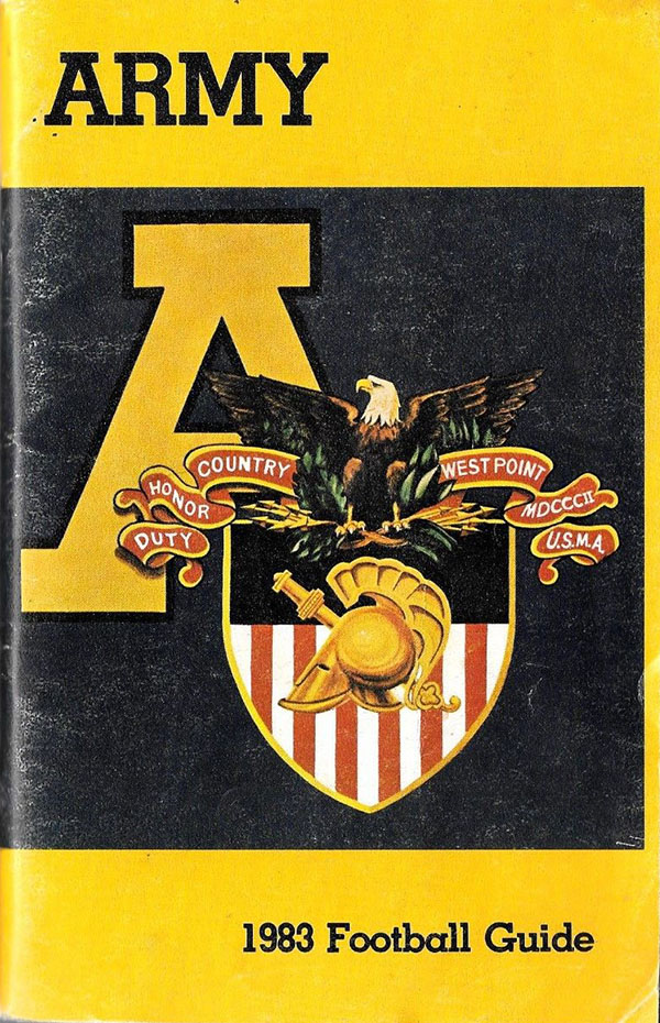 College Football Media Guide: Army Cadets (1983)