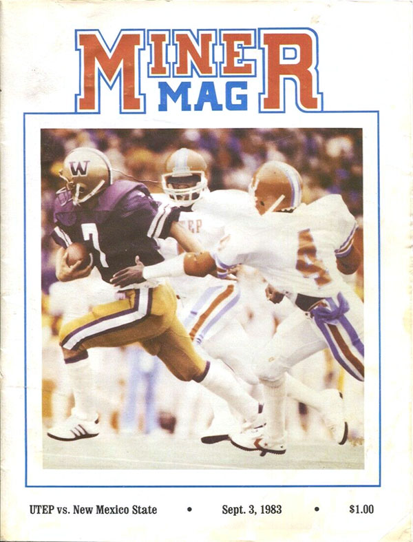 College Football Program: UTEP Miners vs. New Mexico State Aggies (September 3, 1983)