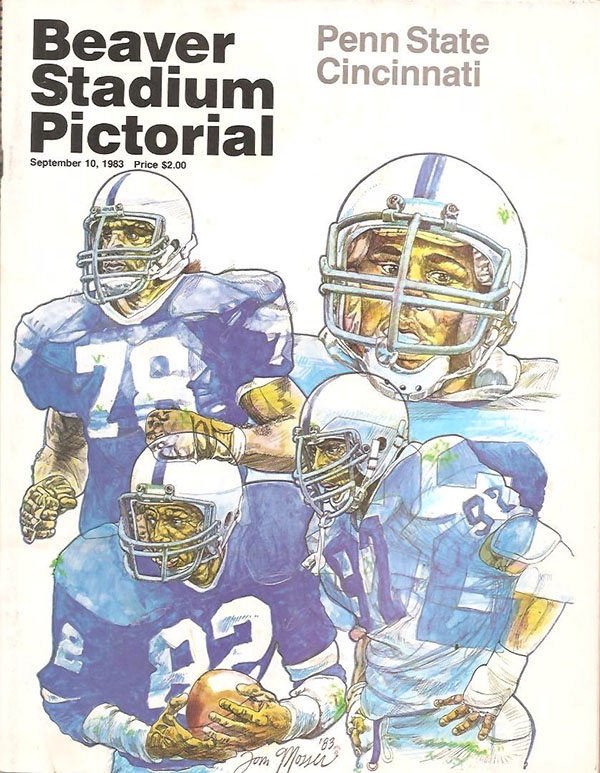 College Football Program: Penn State Nittany Lions vs. Cincinnati Bearcats (September 10, 1983)