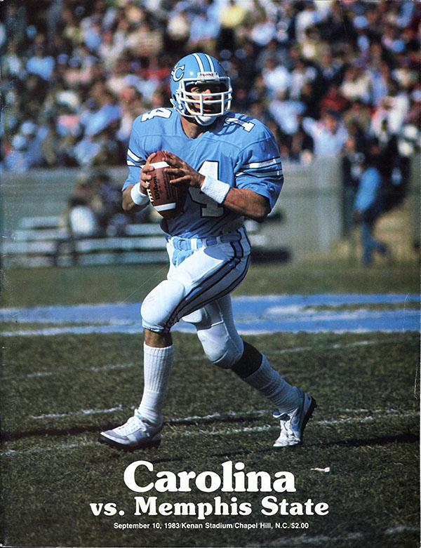 College Football Program: North Carolina Tar Heels vs. Memphis State Tigers (September 10, 1983)