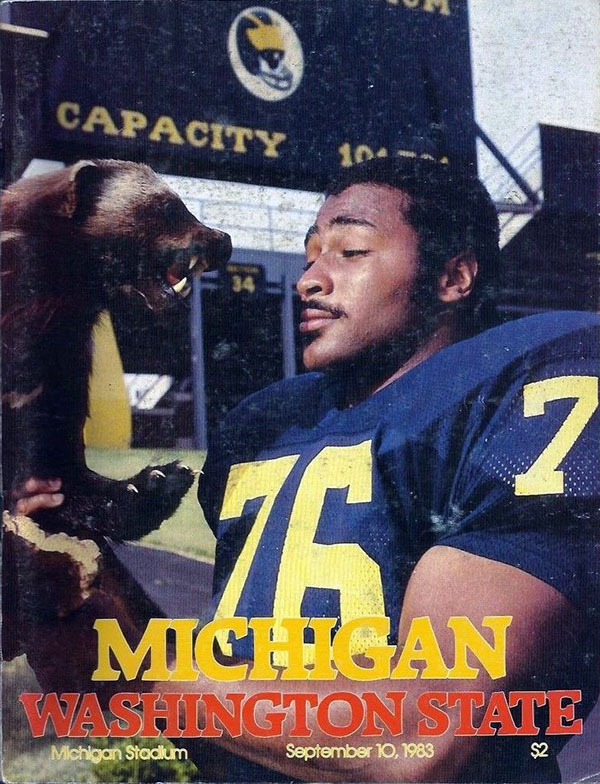 College Football Program: Michigan Wolverines vs. Washington State Cougars (September 10, 1983)