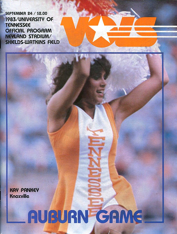 College Football Program: Tennessee Volunteers vs. Auburn Tigers (September 24, 1983)