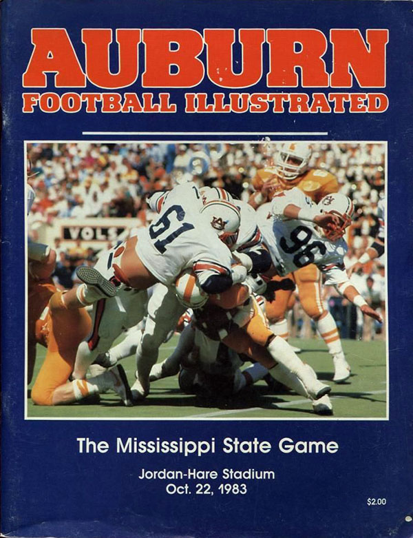 College Football Program: Auburn Tigers vs. Mississippi State Bulldogs (October 22, 1983)