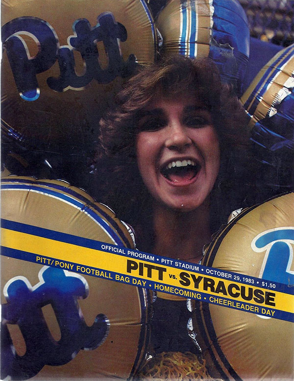 College Football Program: Pittsburgh Panthers vs. Syracuse Orangemen (October 29, 1983)