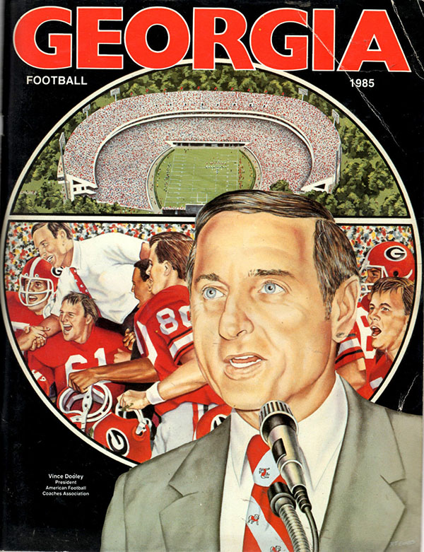 College Football Media Guide: Georgia Bulldogs (1985)